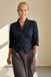 Ballet Wrap Blouse