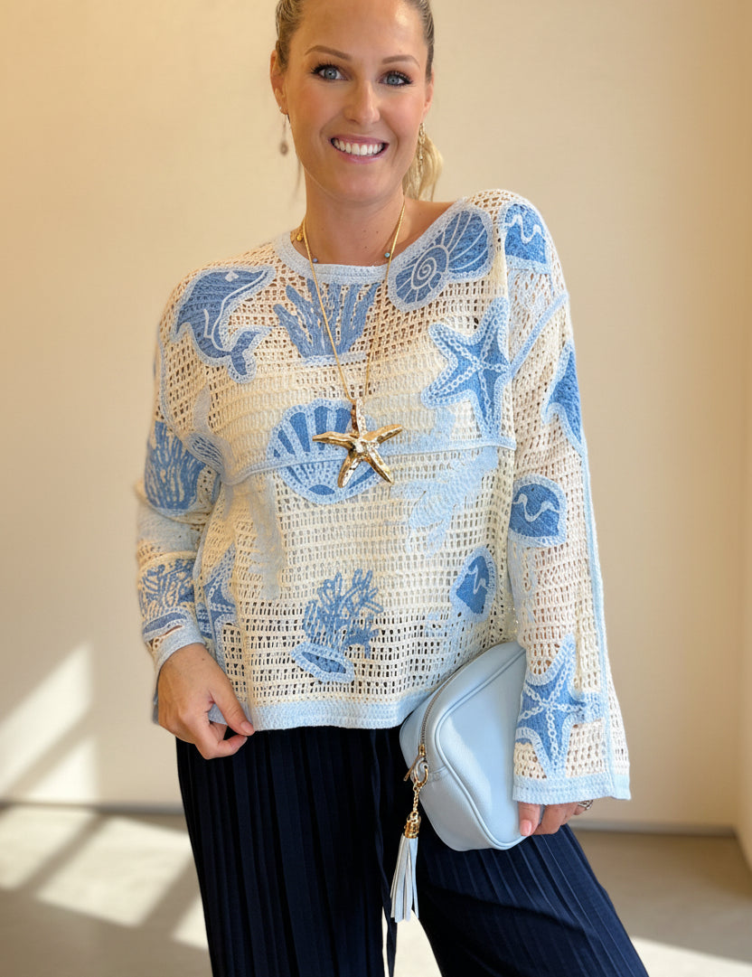 Coral Reef Cotton Top