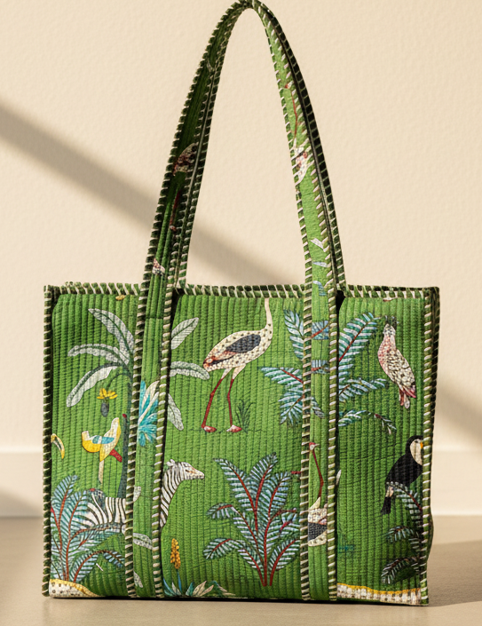 Safari Toile Print Bag