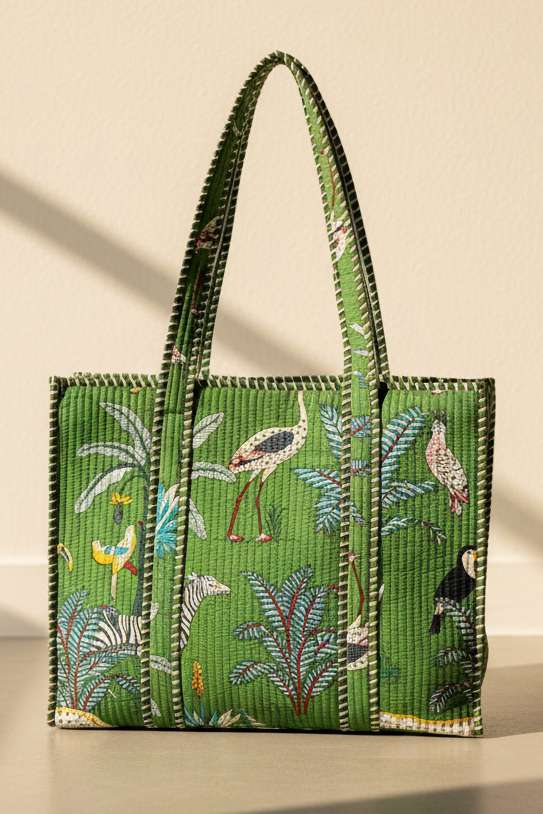 Safari Toile Print Bag