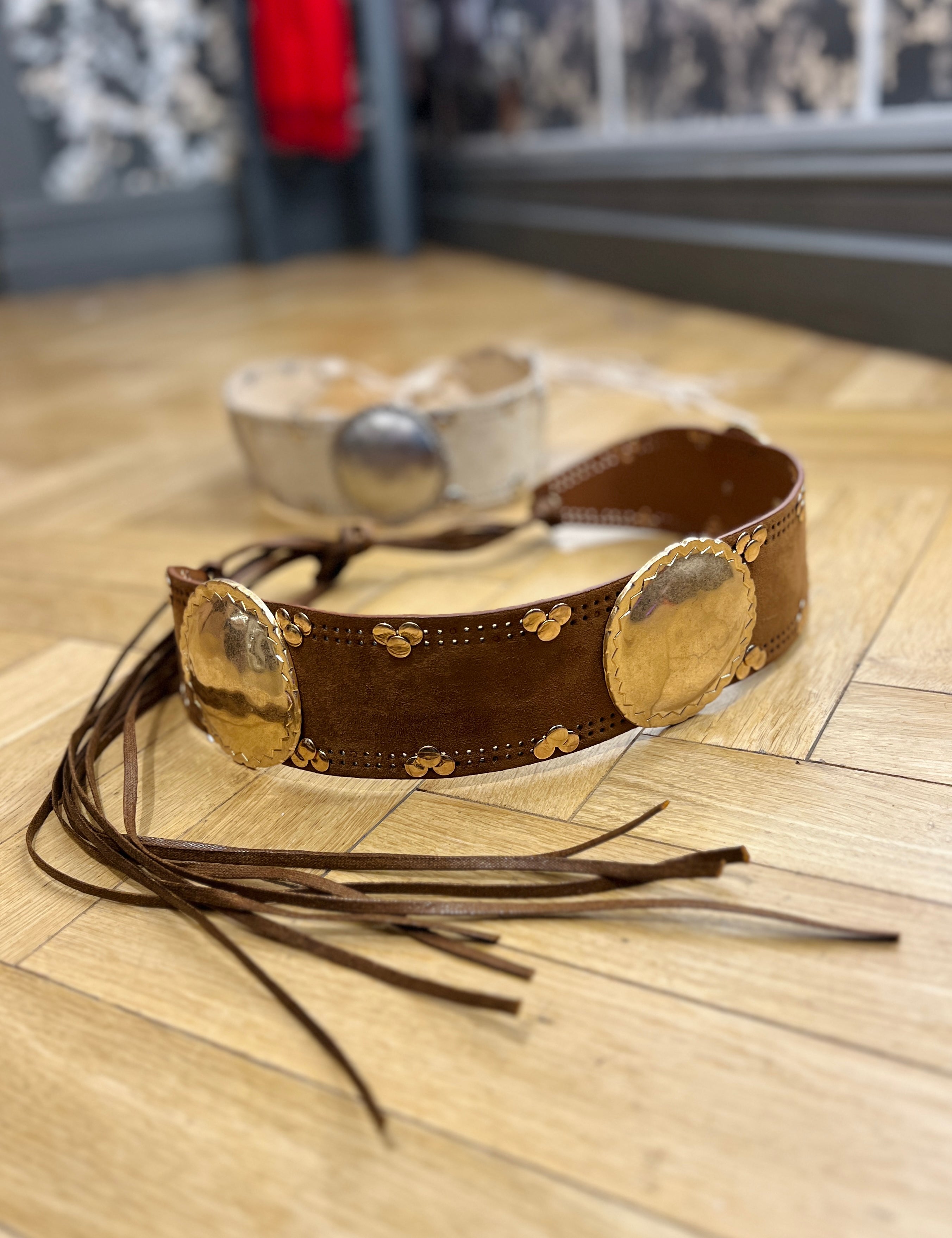 Medallion Tie Belt