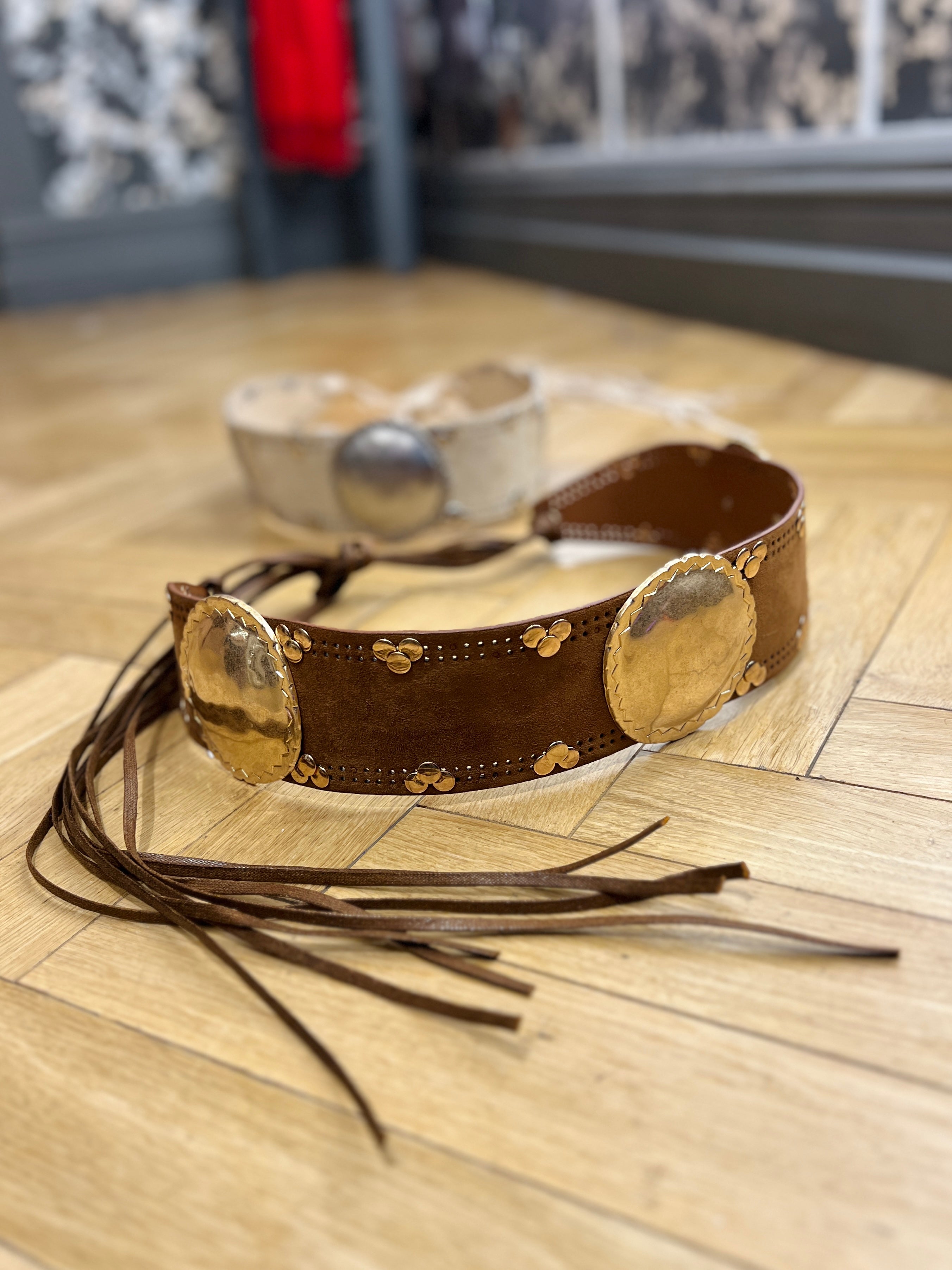 Medallion Tie Belt