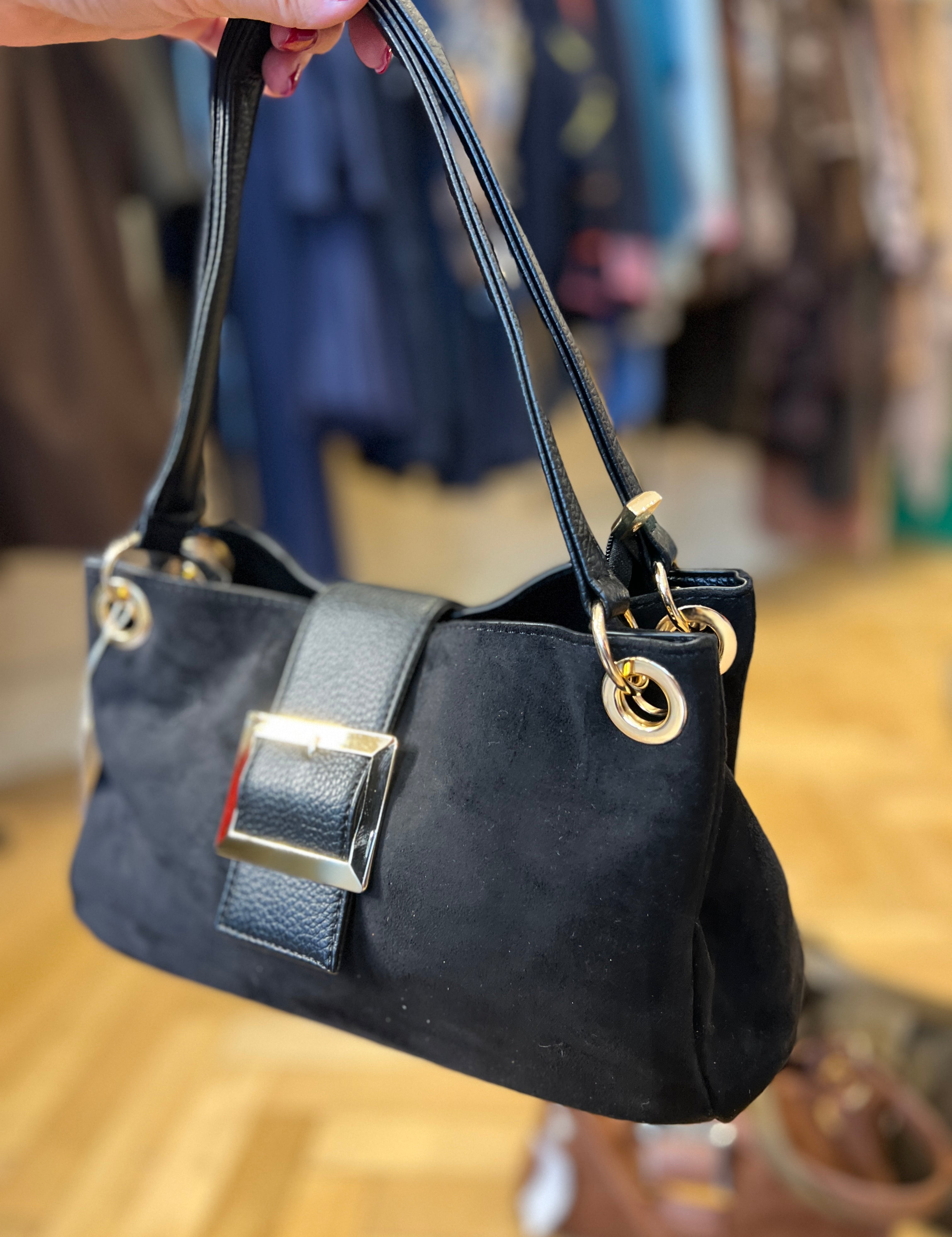 Square Buckle Shoulder Bag