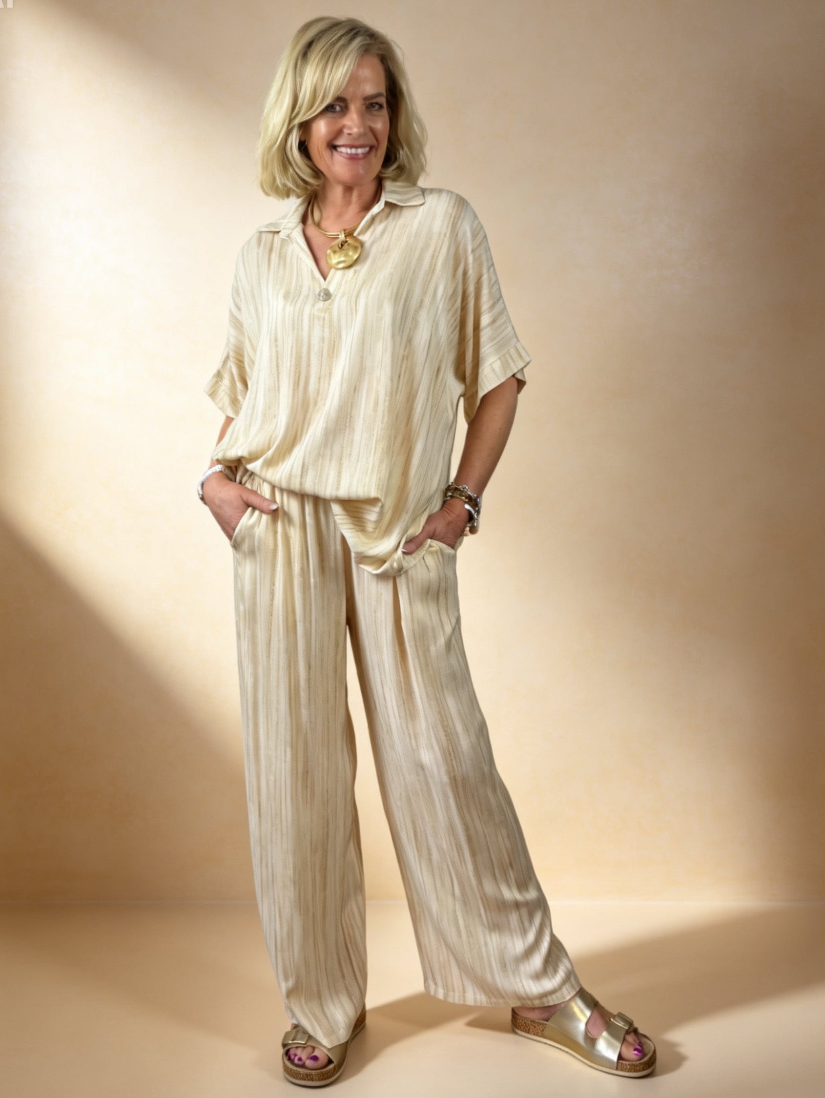 Siena Tie Dye Linen Blend Co-Ord