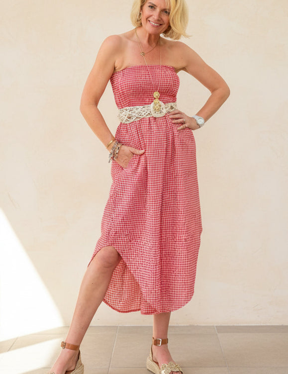Gingham Romper