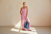 Bandana Print Strapless Jumpsuit