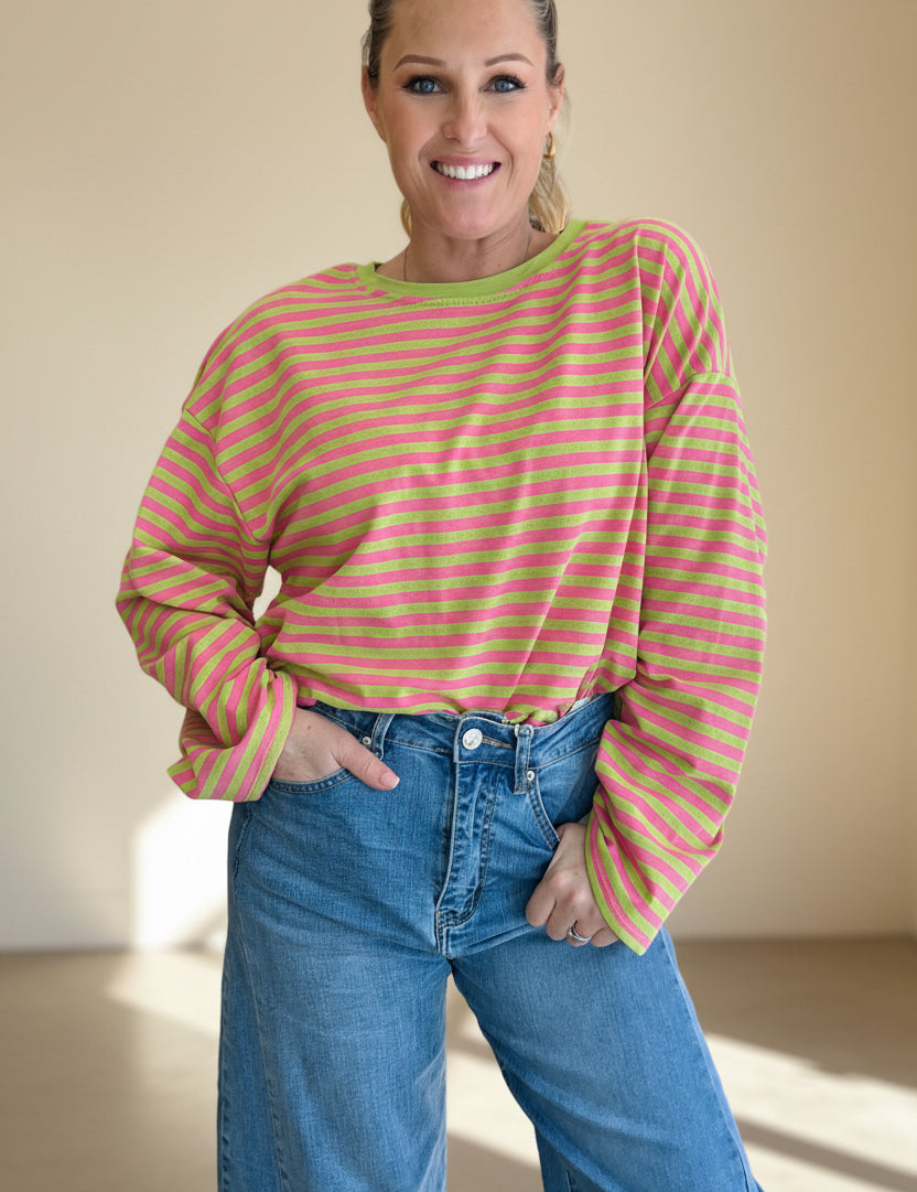 Dolly Mixture Stripe T Shirt