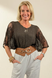 Butterfly Lace Blouse