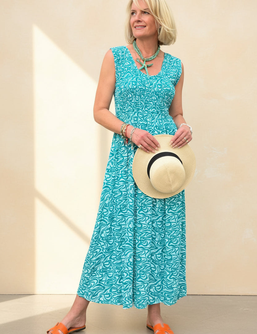 Wave Midi Sundress