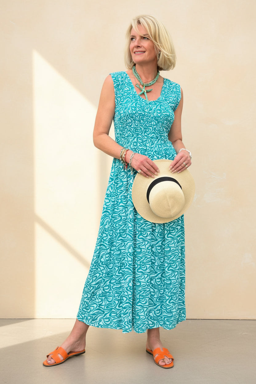 Wave Midi Sundress
