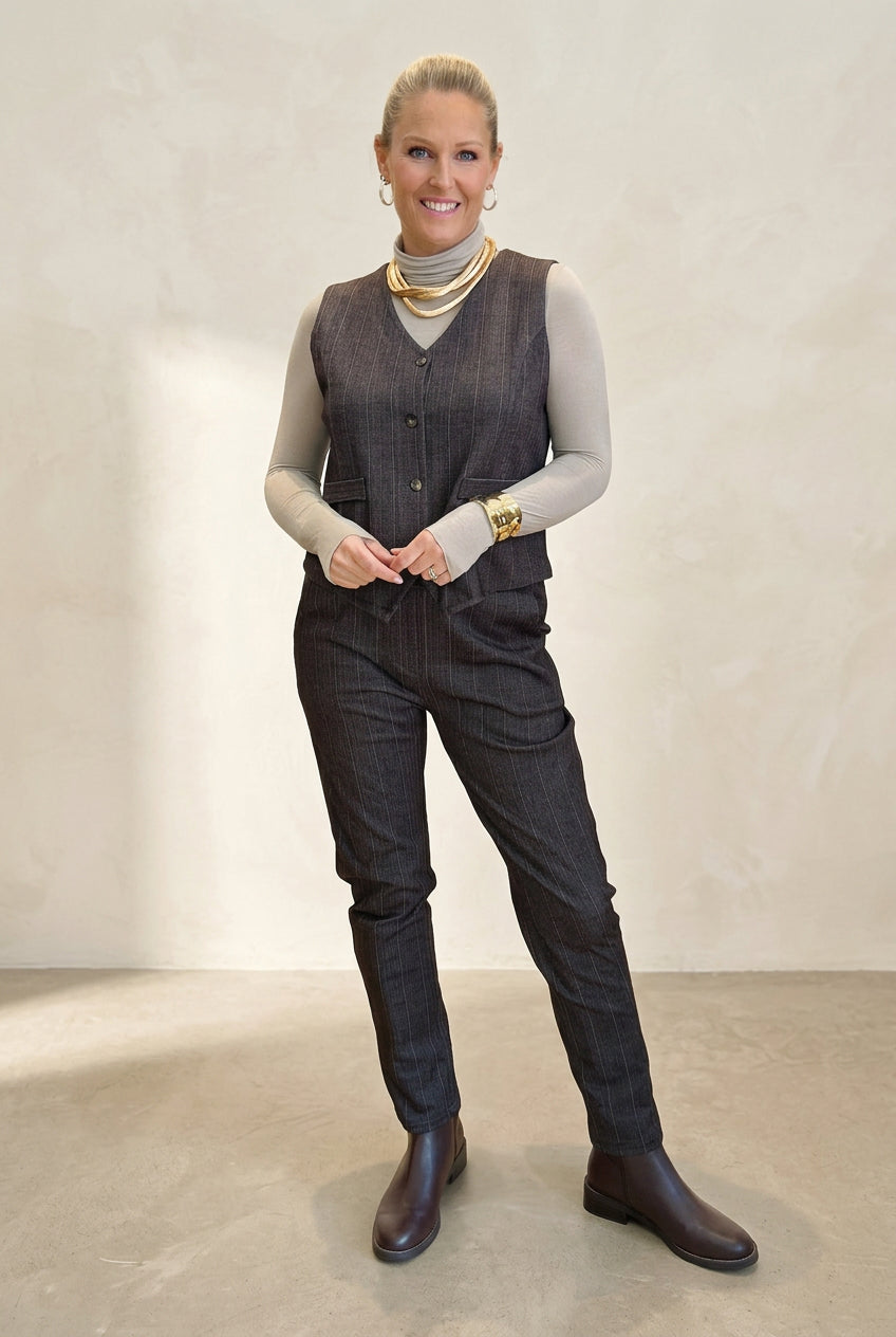Pinstripe magic trousers