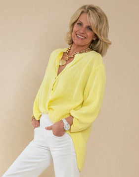 Oversized Balloon Sleeve Shirt