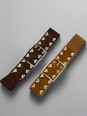 Wide Studed Buckle Belt