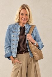 Denim Military Jacket