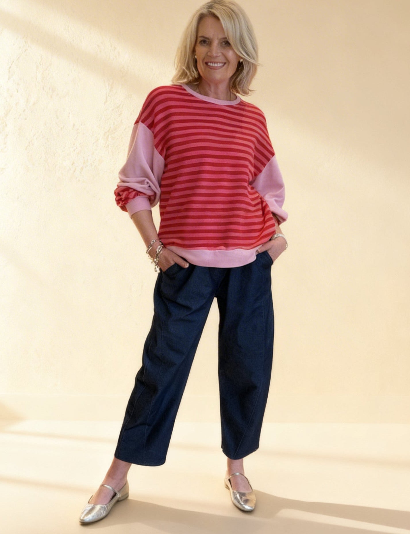 Coast Line - Balloon Sleeve Sweat Shirt