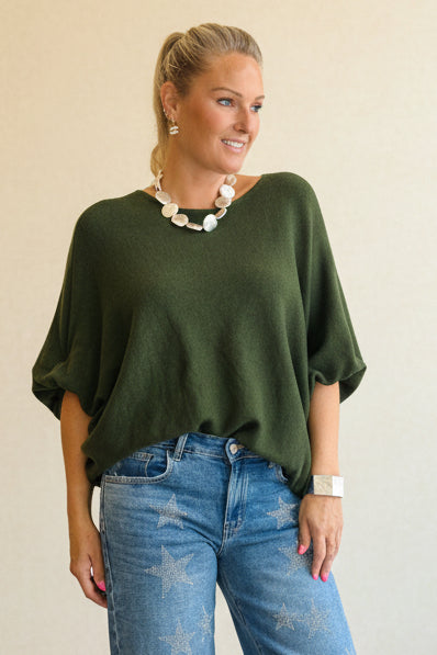 Oversized Bubble Sleeve Knit
