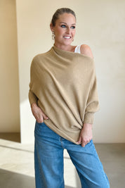 Asymmetric Slouch Italian Soft Knit