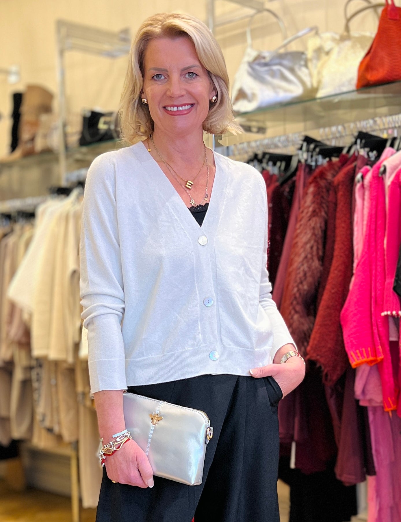 Stella Sparkle Boyfriend Cardigan