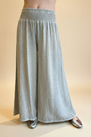 Sorrento Shirred Waist Palazzo Pants