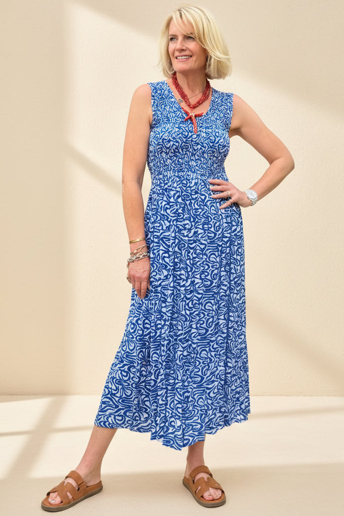 Wave Midi Sundress