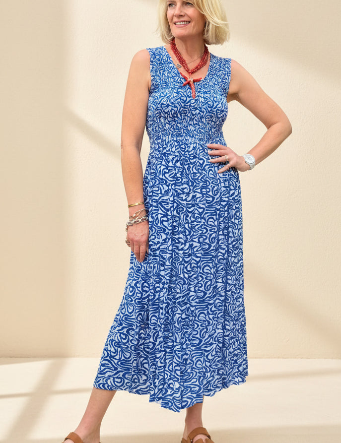 Wave Midi Sundress