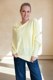 Asymmetric Slouch Italian Soft Knit