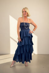 Dune Strapless Tiered Maxi Dress