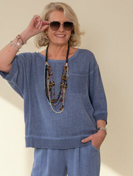 Sorrento Collection - Waffle Pocket Top