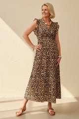 Golden Leopard Sundress