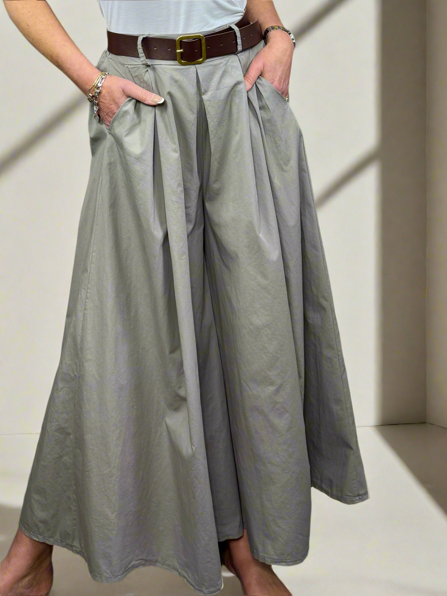 Poplin -  Super Wide Leg Culottes