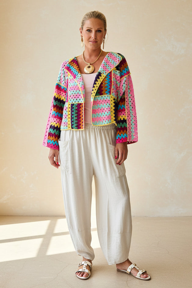 Granny Square Shorty Jacket
