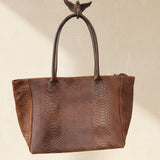 Italian Leather Shopper