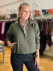Quilted Bomber Jacket