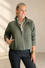 Quilted Bomber Jacket