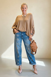 Oversized Bubble Sleeve Knit