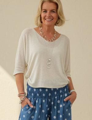 Linen Blend Layering Top