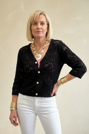 Co-Co Structured Crochet Jacket