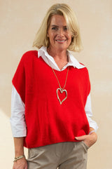 Sleeveless Boxy Knit