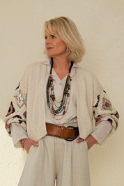 Granny Square Sleeve Cardi