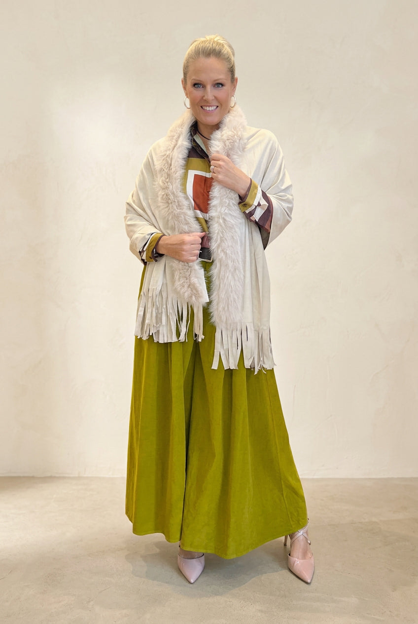 Corduroy Midi  Skirt