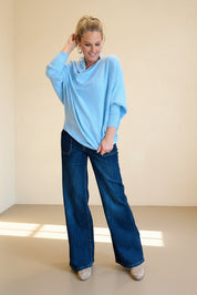 Asymmetric Slouch Italian Soft Knit