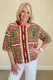 Keleidescope Crochet Shirt