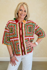 Keleidescope Crochet Shirt