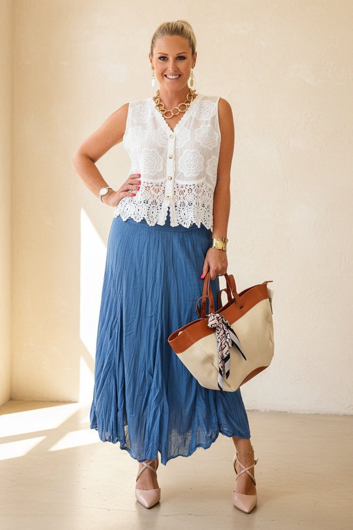 Rosa Crochet Waistcoat