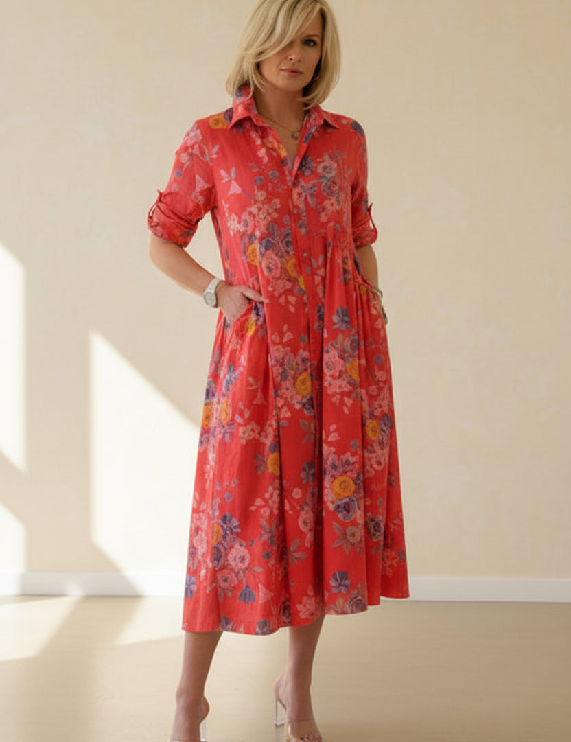 Victoria Floral Shirt Dress