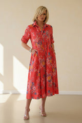 Victoria Floral Shirt Dress
