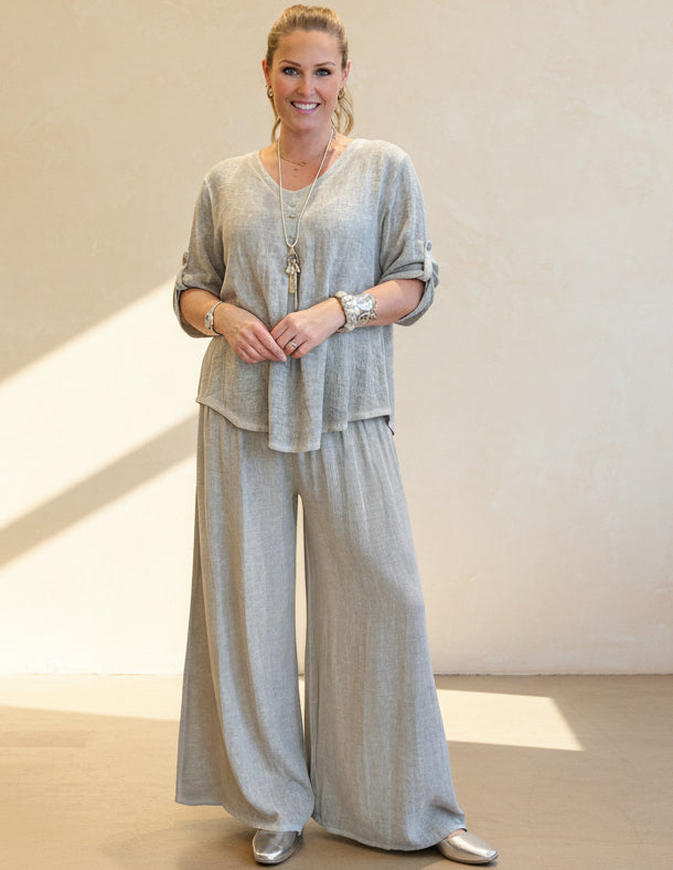 Sorrento - 3 Button V Neck Shirt