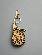 Cow Hide Bag Charm/Key Ring