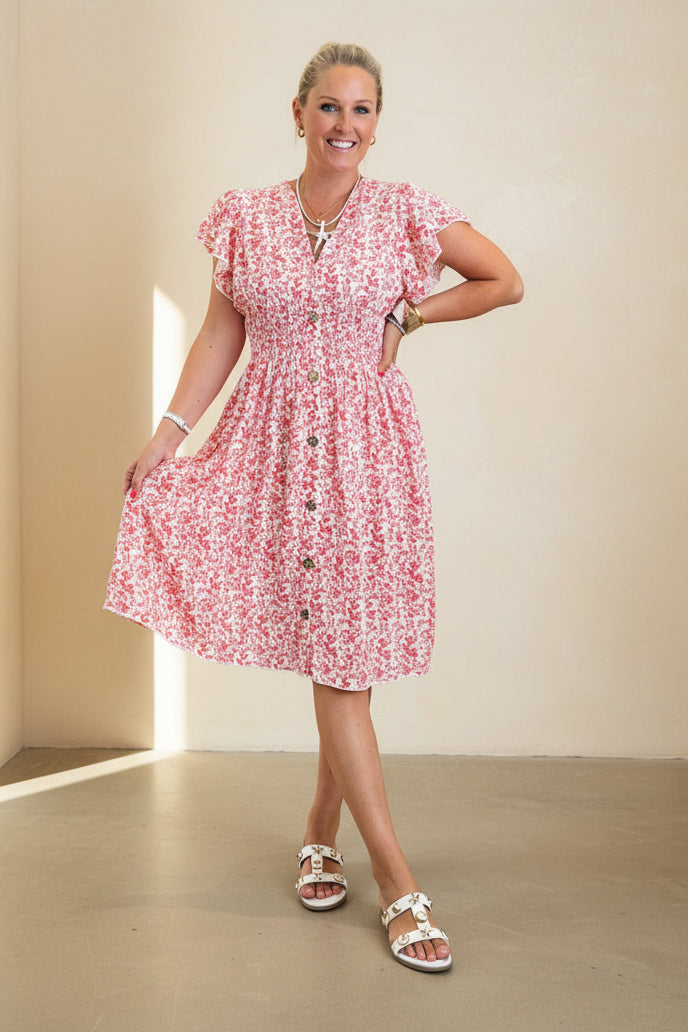 Floral Ditsy Midi Dress