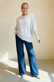 Asymmetric Slouch Italian Soft Knit
